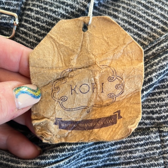 Kori Striped Short Overall - Picture 3 of 3